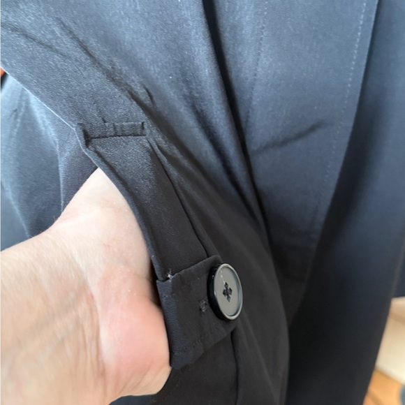 VTG London Fog Women's Black Lightweight Trench Coat - Picture 10 of 13